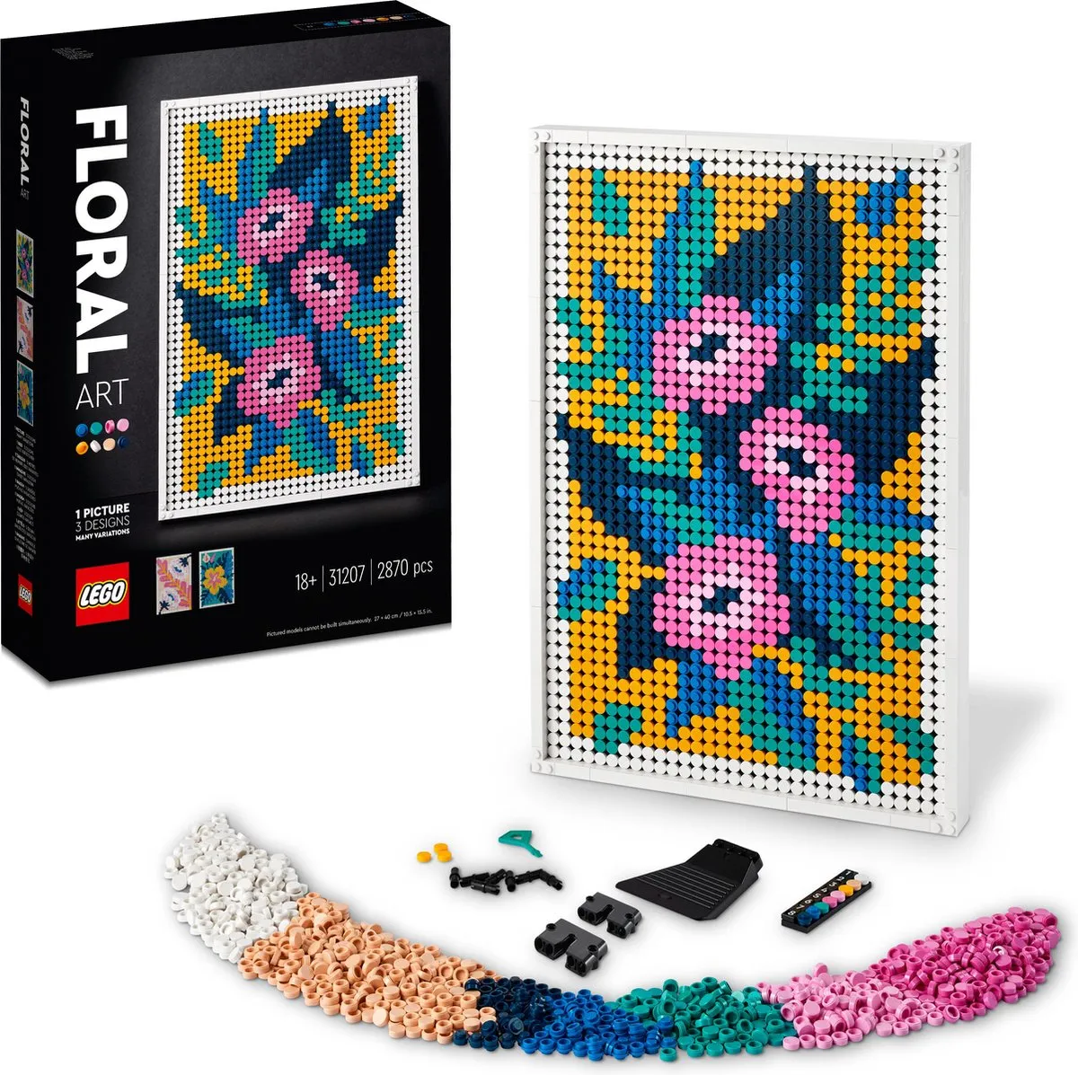 LEGO Art Bloemkunst 31207 - 2570 Stukken - Meerkleurig - afbeelding 2 van 6