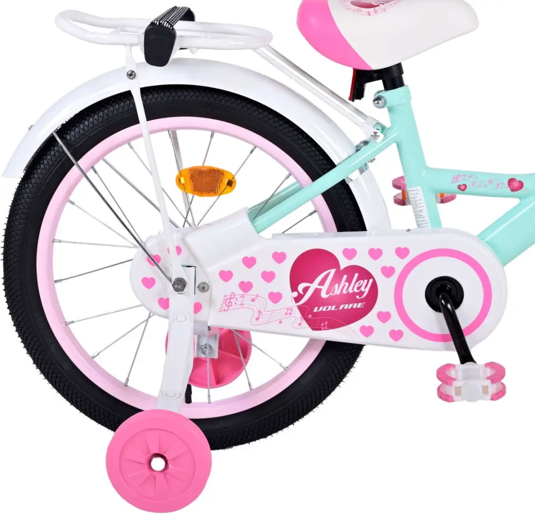Volare Ashley Kinderfiets 18 inch - Meisjes - 1 Versnelling - Mintgroen/Wit