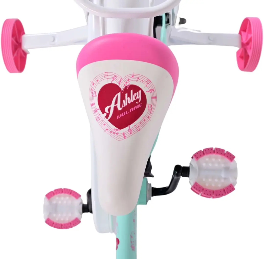 Volare Ashley Kinderfiets 18 inch - Meisjes - 1 Versnelling - Mintgroen/Wit - afbeelding 6 van 6