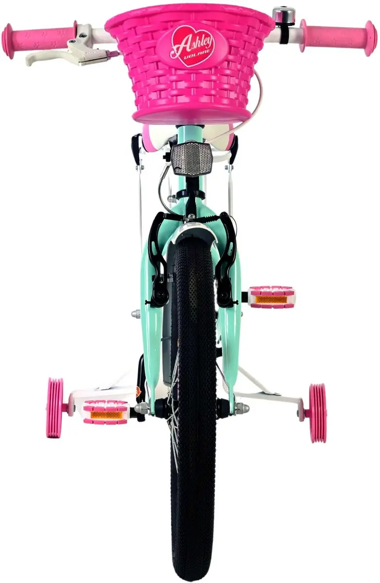 Volare Ashley Kinderfiets 18 inch - Meisjes - 1 Versnelling - Mintgroen/Wit