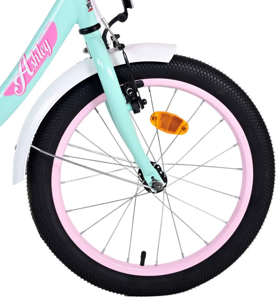 Volare Ashley Kinderfiets 18 inch - Meisjes - 1 Versnelling - Mintgroen/Wit