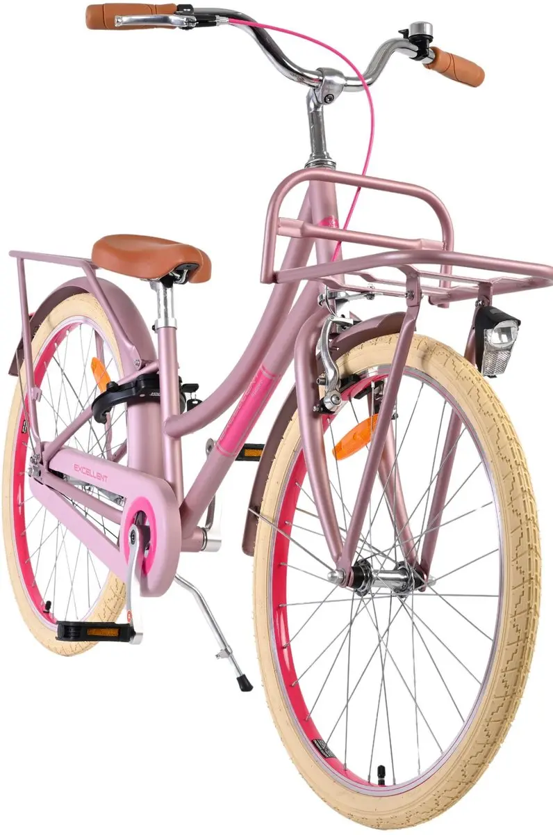 Volare Excellent Kinderfiets 24 inch - 1 Versnelling - Roze