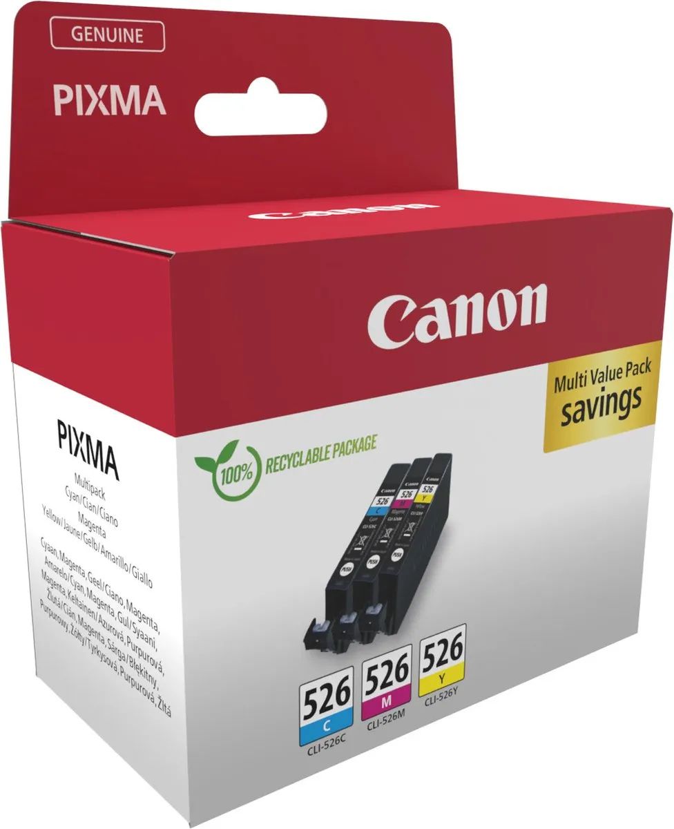 Canon 4541B019 Inktcartridge - 3 Stuks CMY