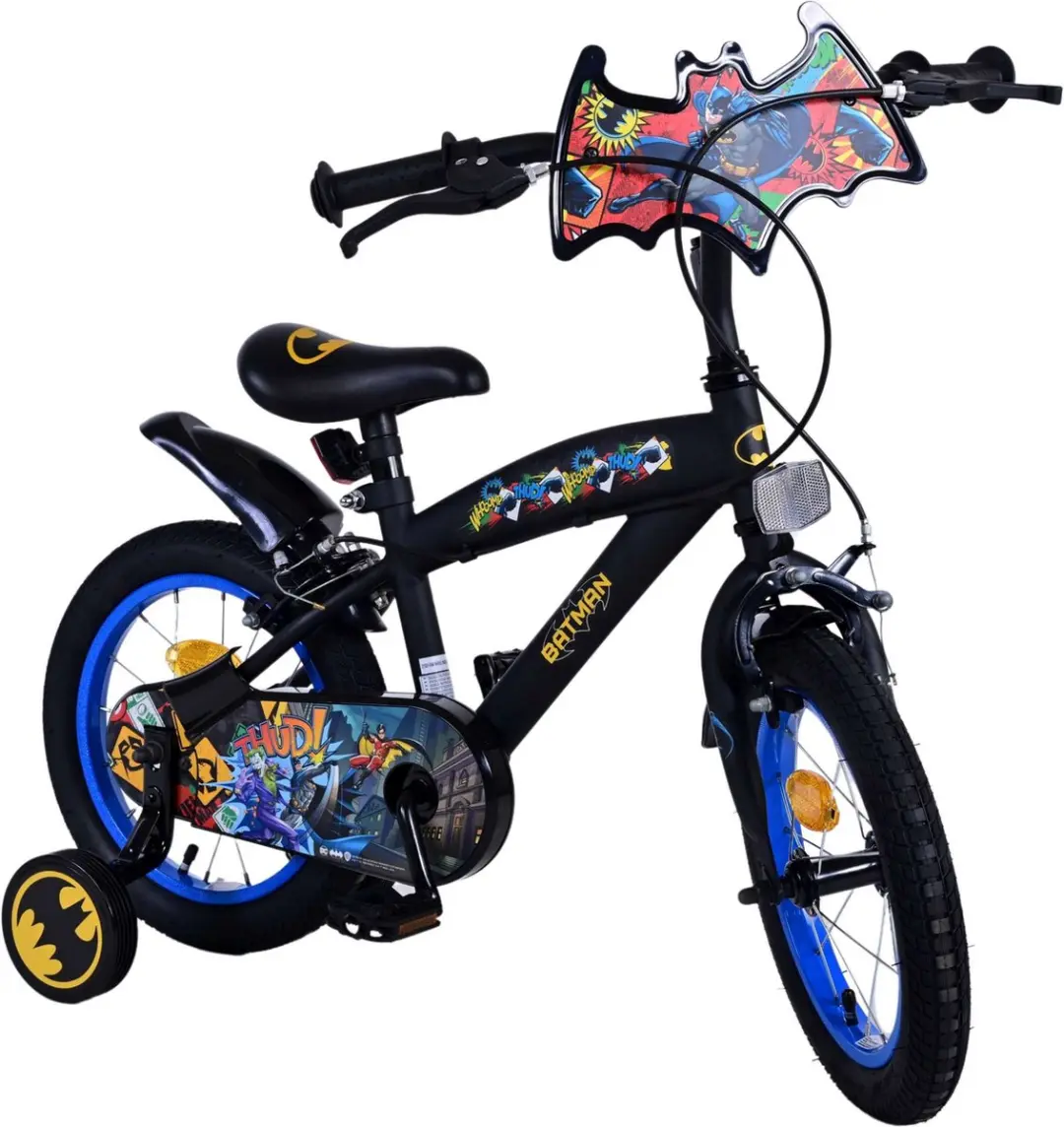 Volare Batman Kinderfiets 14 inch - Zwart - 1 Versnelling