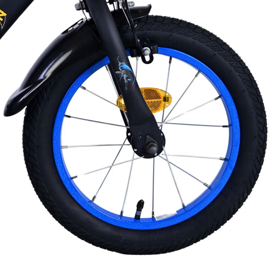 Volare Batman Kinderfiets 14 inch - Zwart - 1 Versnelling - afbeelding 6 van 6