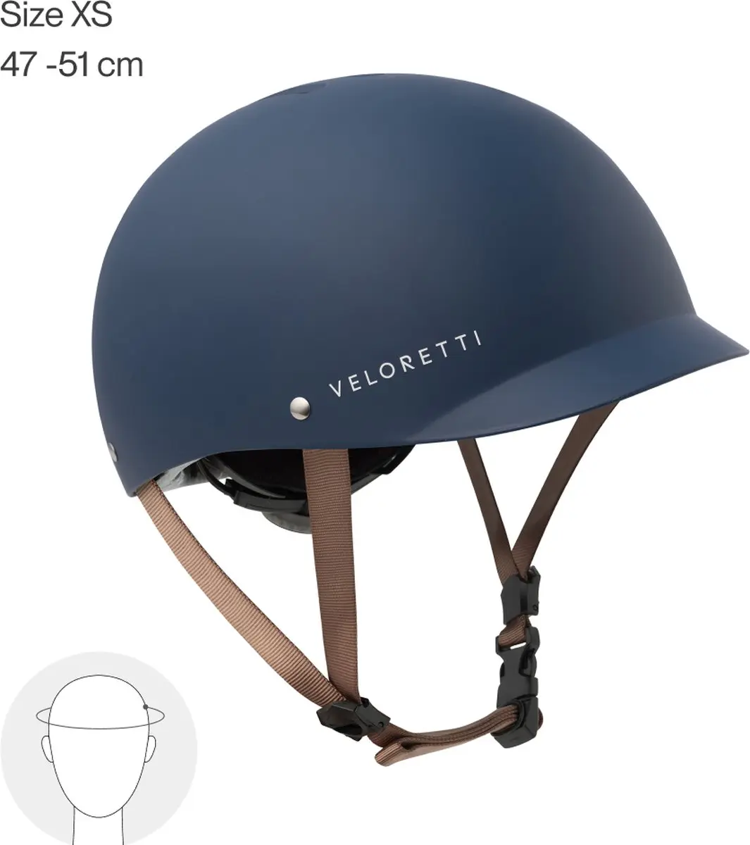 Veloretti Kinderhelm - Midnight Blue XS