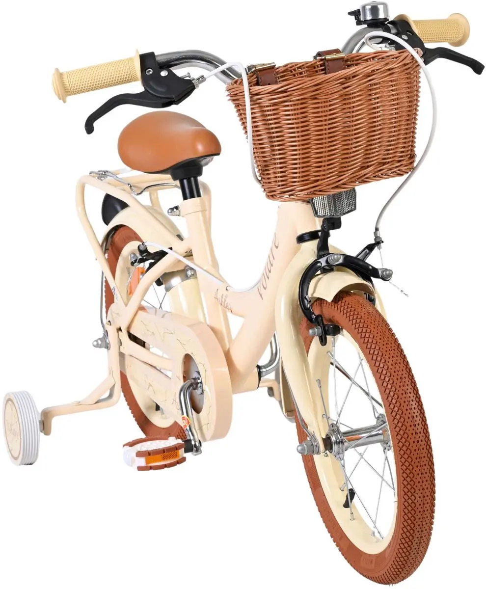 Volare Ashley Kinderfiets 14 inch - Meisjes - Crème