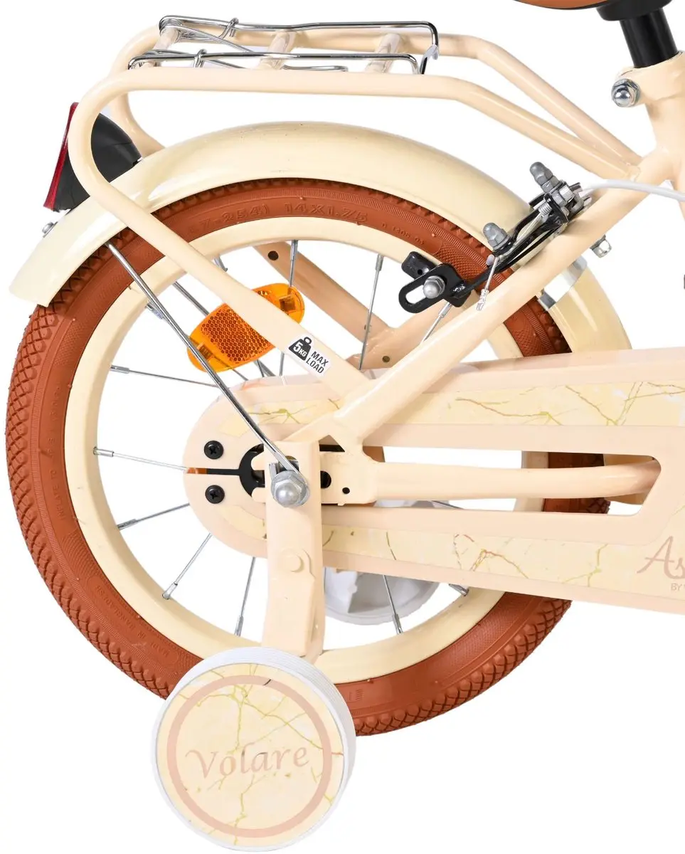 Volare Ashley Kinderfiets 14 inch - Meisjes - Crème