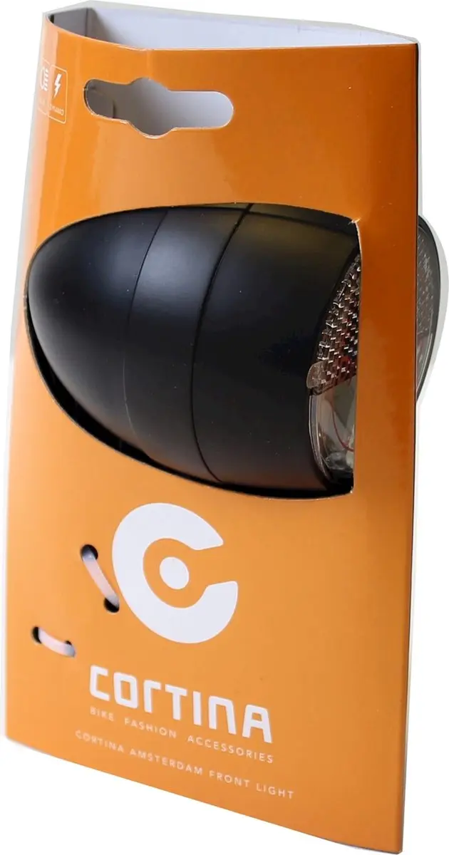 Cortina Amsterdam Koplamp Dynamo - Zwart