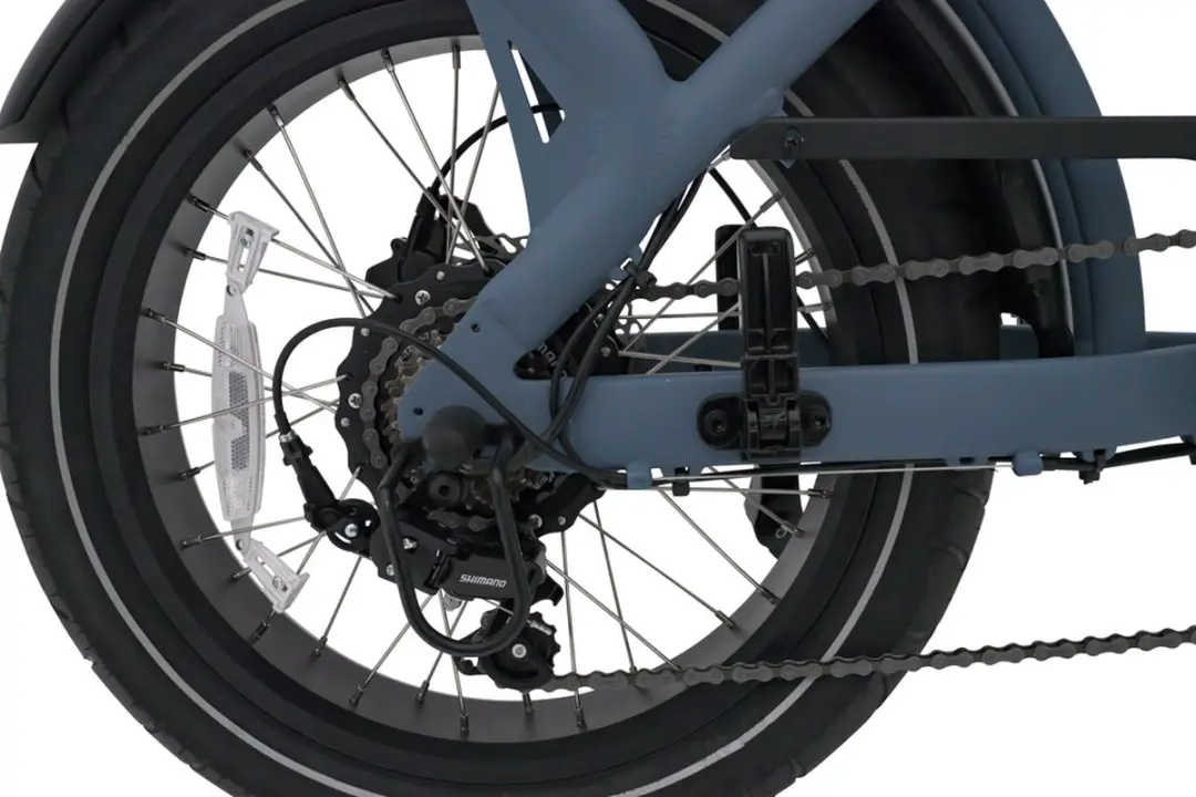 KNAAP AMS X26 Ice Blue Elektrische Fatbike 250W - 720Wh - 20" - 7 Versnellingen