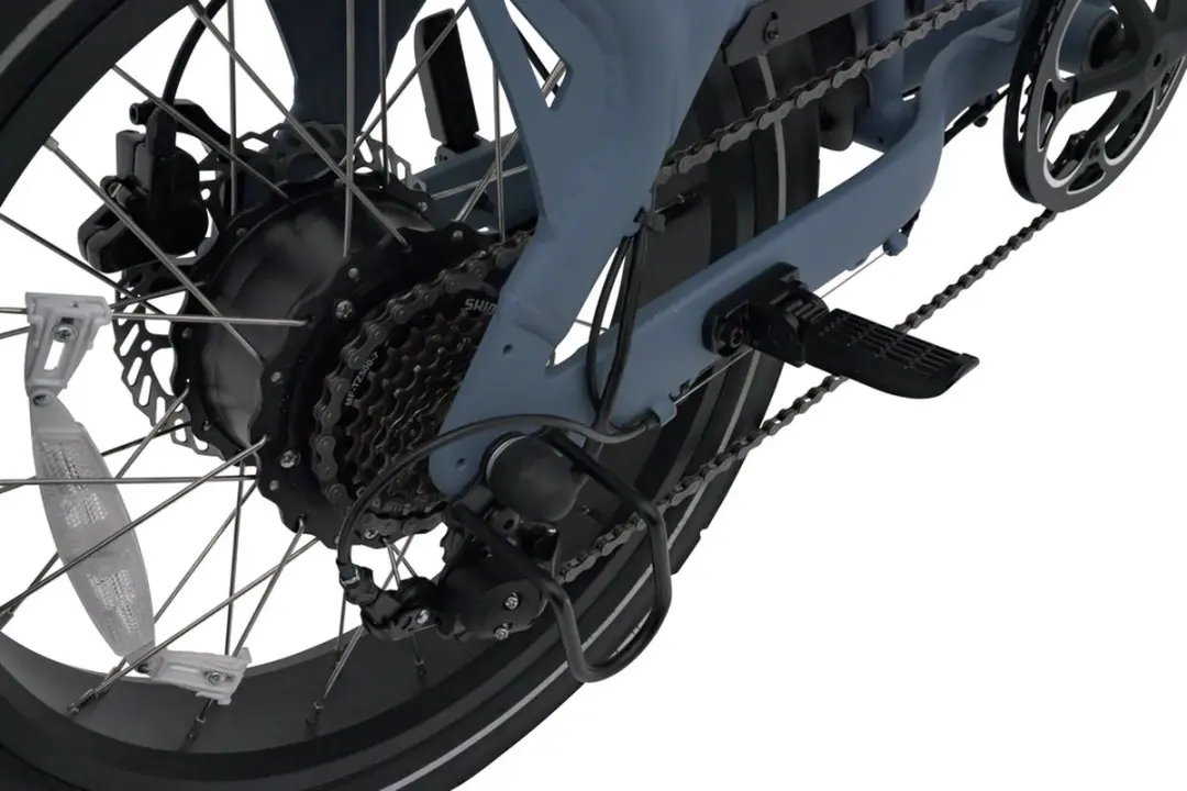KNAAP AMS X26 Ice Blue Elektrische Fatbike 250W - 720Wh - 20" - 7 Versnellingen