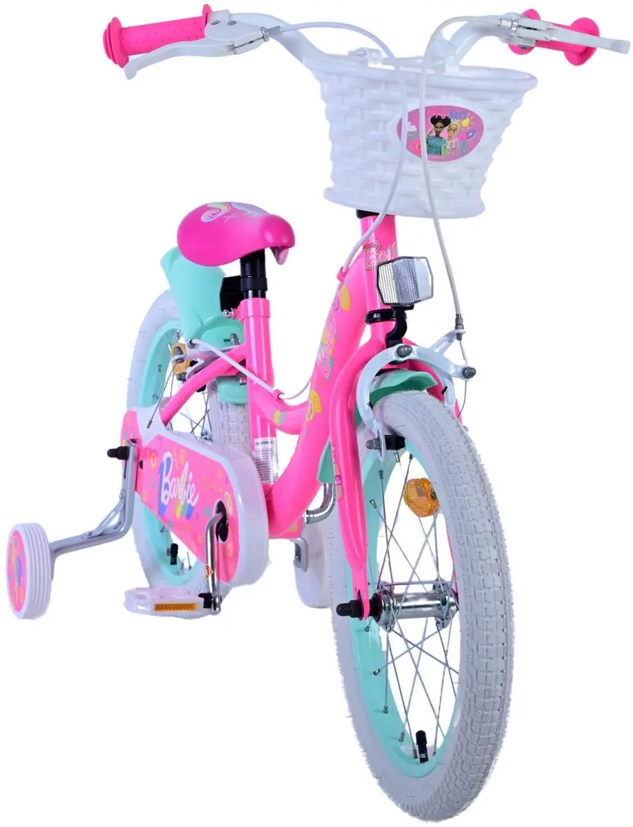 Volare Barbie Kinderfiets 16 inch - Roze - Met zijwielen