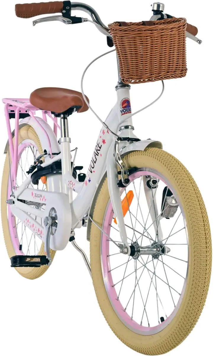Volare Blossom Kinderfiets 20 inch - Wit - 1 Versnelling