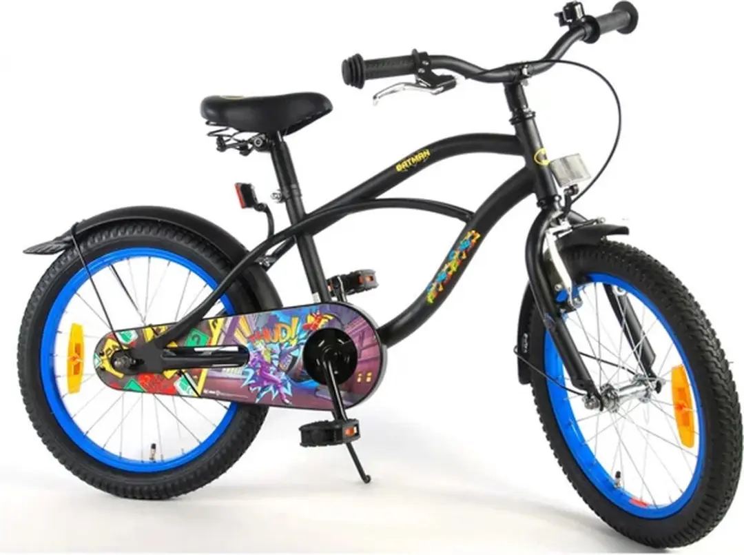 Volare Batman Kinderfiets 18 inch - 1 Versnelling - Zwart