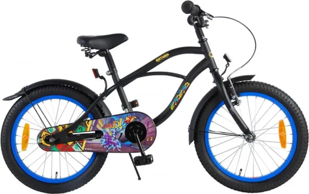 Volare Batman Kinderfiets 18 inch - 1 Versnelling - Zwart - afbeelding 6 van 6