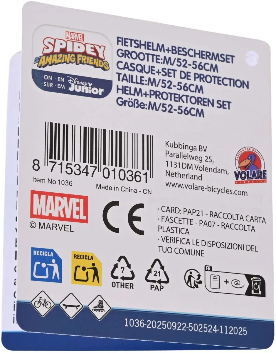 Volare Spidey Protectieset - Blauw
