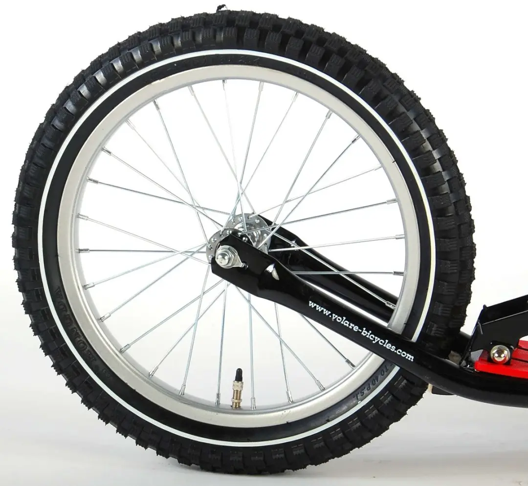 Volare Step 16 inch - 5 Versnellingen - Zwart/Rood