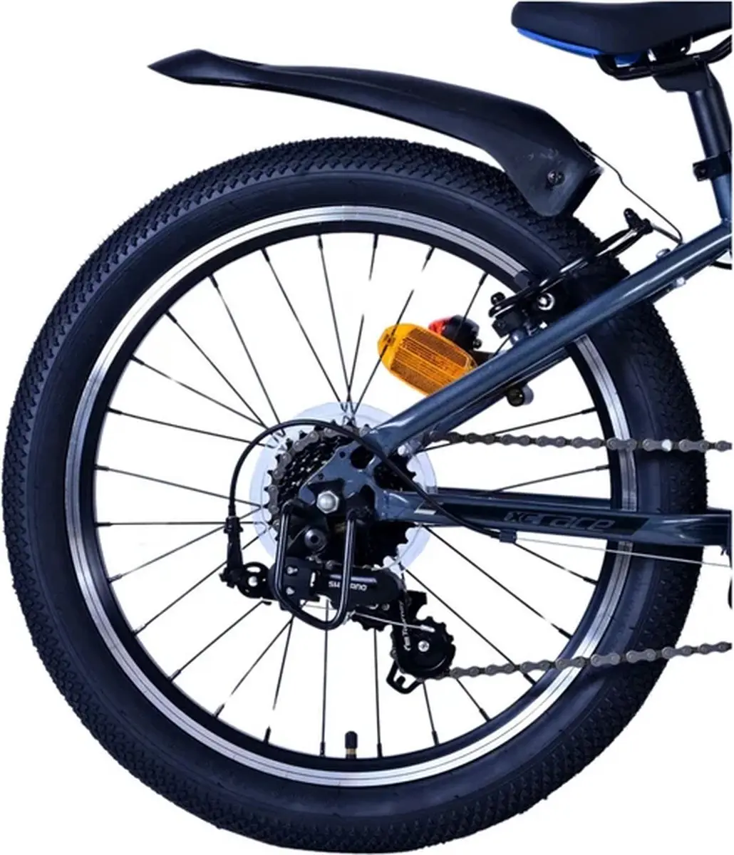 Volare XC Race Kinderfiets 20 inch - 7 Versnellingen - Blauw/Grijs