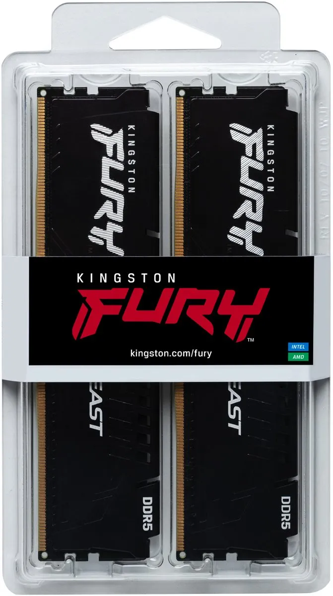 Kingston FURY Beast KF556C40BBK2-128 DDR5 5600MT/s CL40 - 2x128GB - Zwart