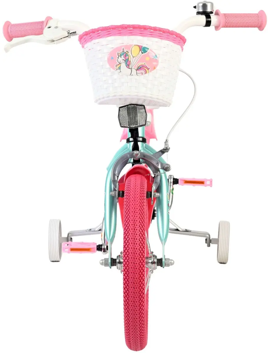 Volare Unicorn Kinderfiets 14" - 1 Versnelling - Groen