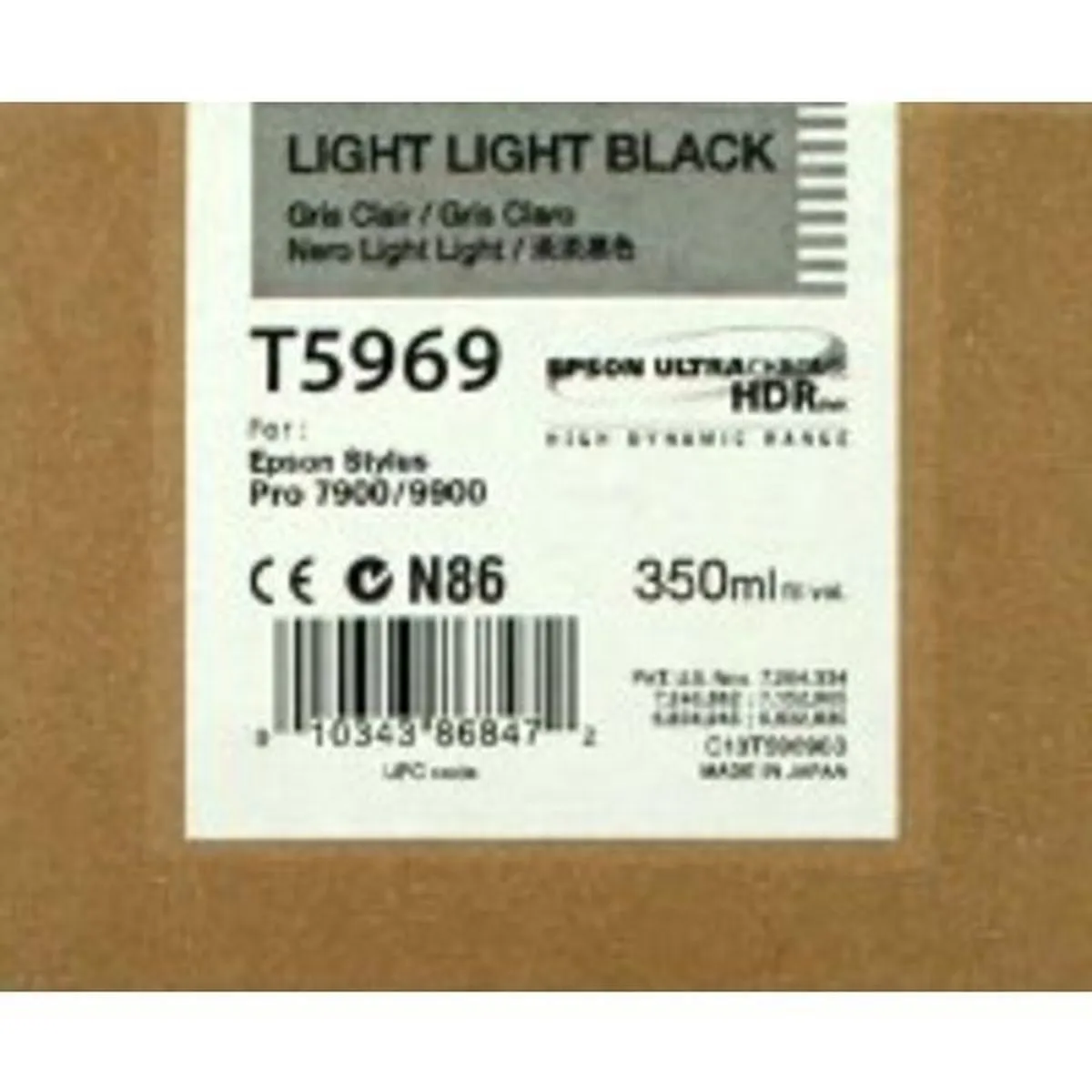 Epson T5969 Inktcartridge Zwart - 6400 pagina's