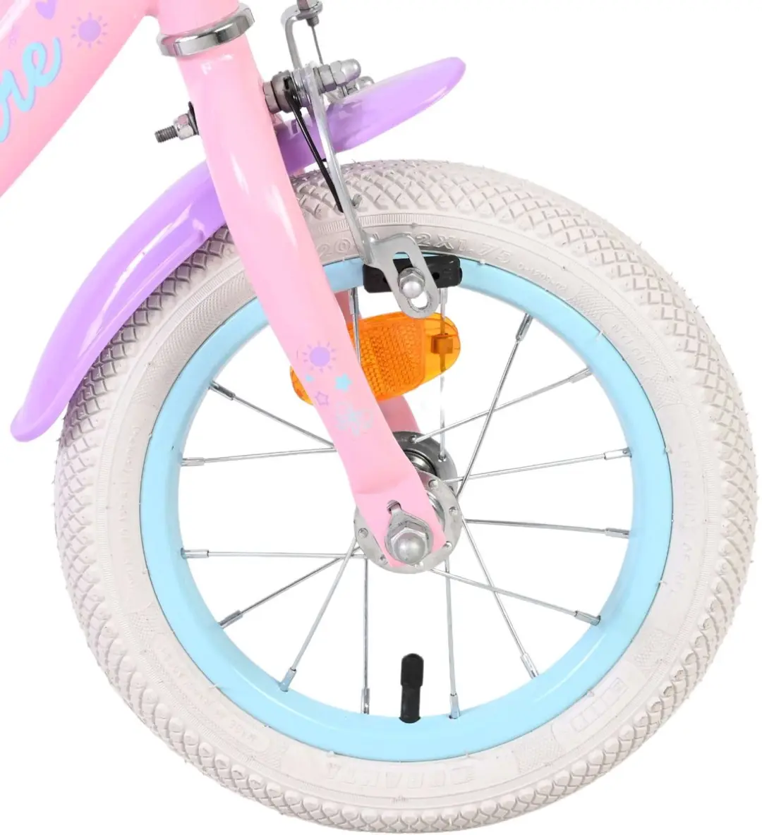 Volare Olivia Kinderfiets 12" - Roze - 1 Versnelling