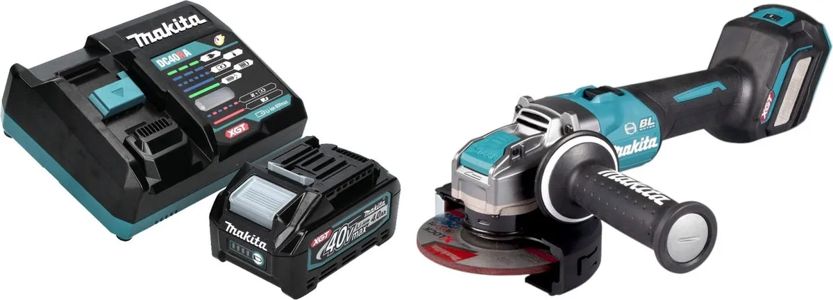 Makita GA041GM101 Accu Haakse Slijper 40V X-LOCK 125mm