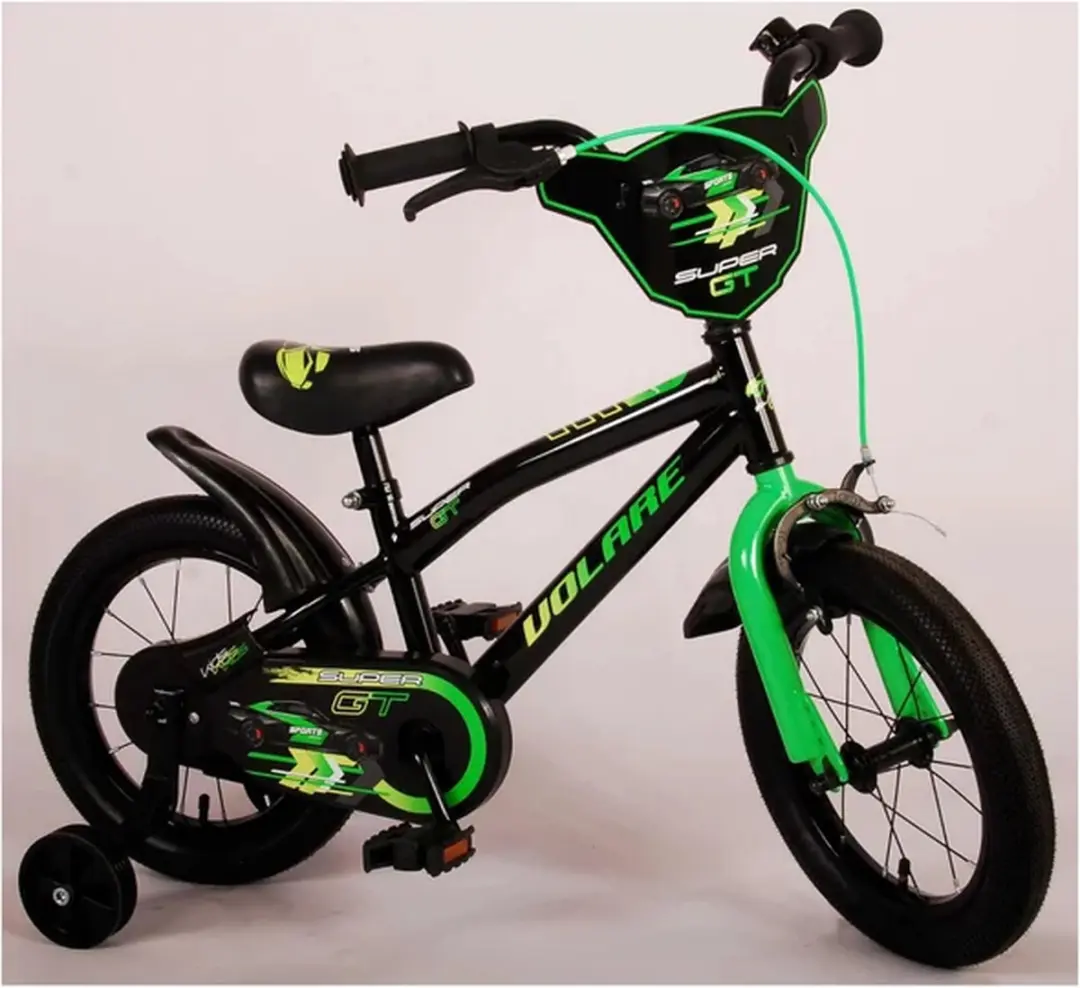 Volare Super GT Kinderfiets 14 inch - 1 Versnelling - Groen - afbeelding 6 van 6