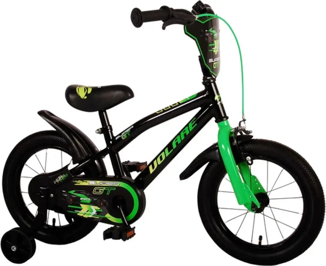 Volare Super GT Kinderfiets 14 inch - 1 Versnelling - Groen