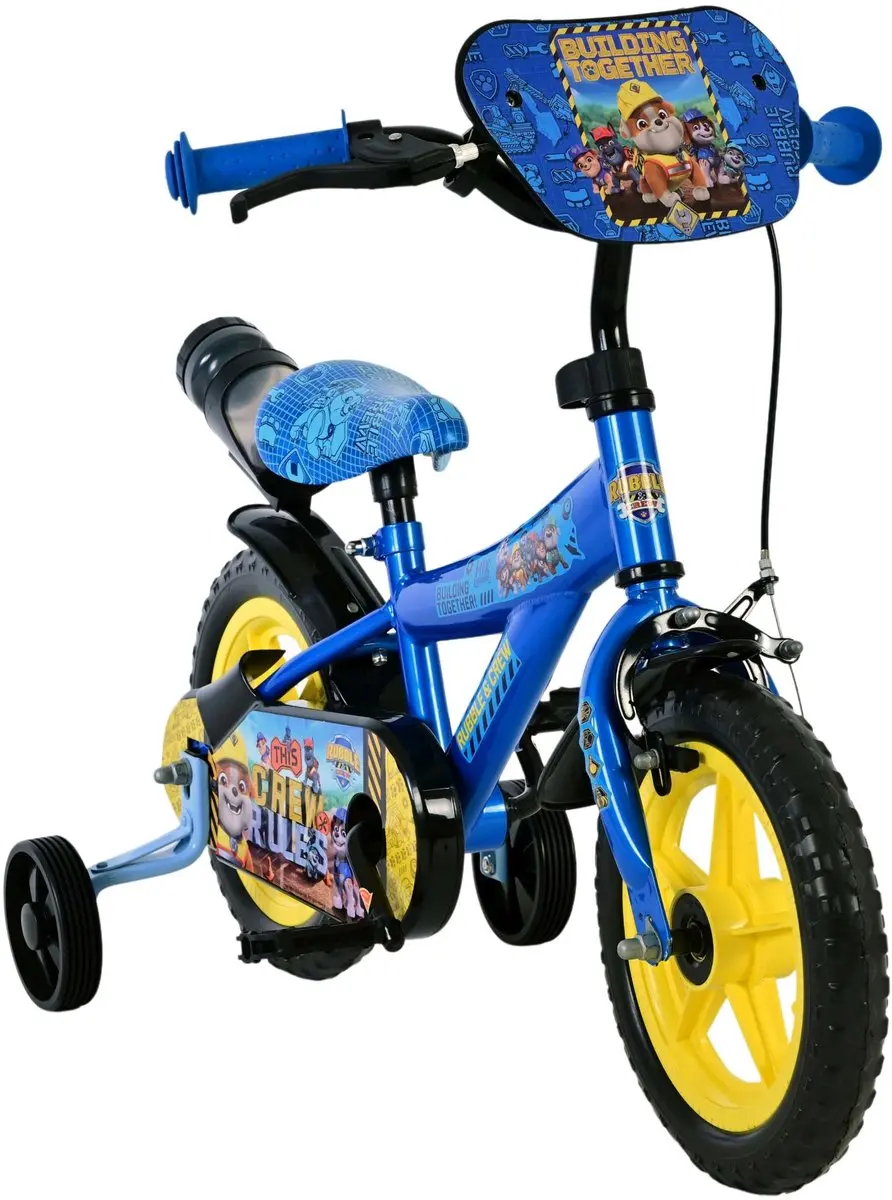 Volare Paw Patrol Rubble & Crew Kinderfiets 12 inch - Blauw