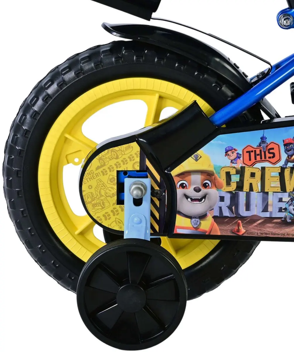 Volare Paw Patrol Rubble & Crew Kinderfiets 12 inch - Blauw
