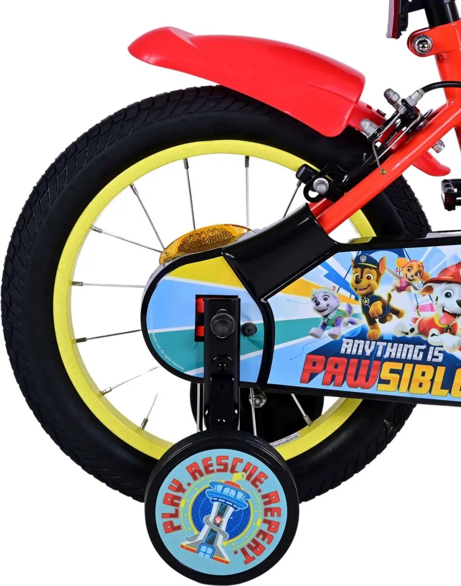 Volare Paw Patrol Kinderfiets 14 inch - Rood