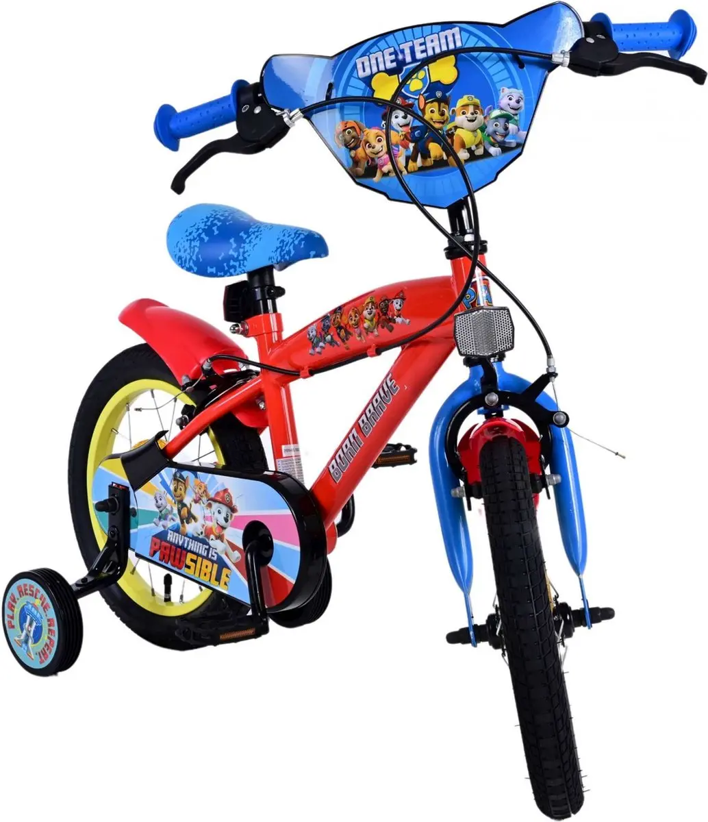 Volare Paw Patrol Kinderfiets 14 inch - Rood