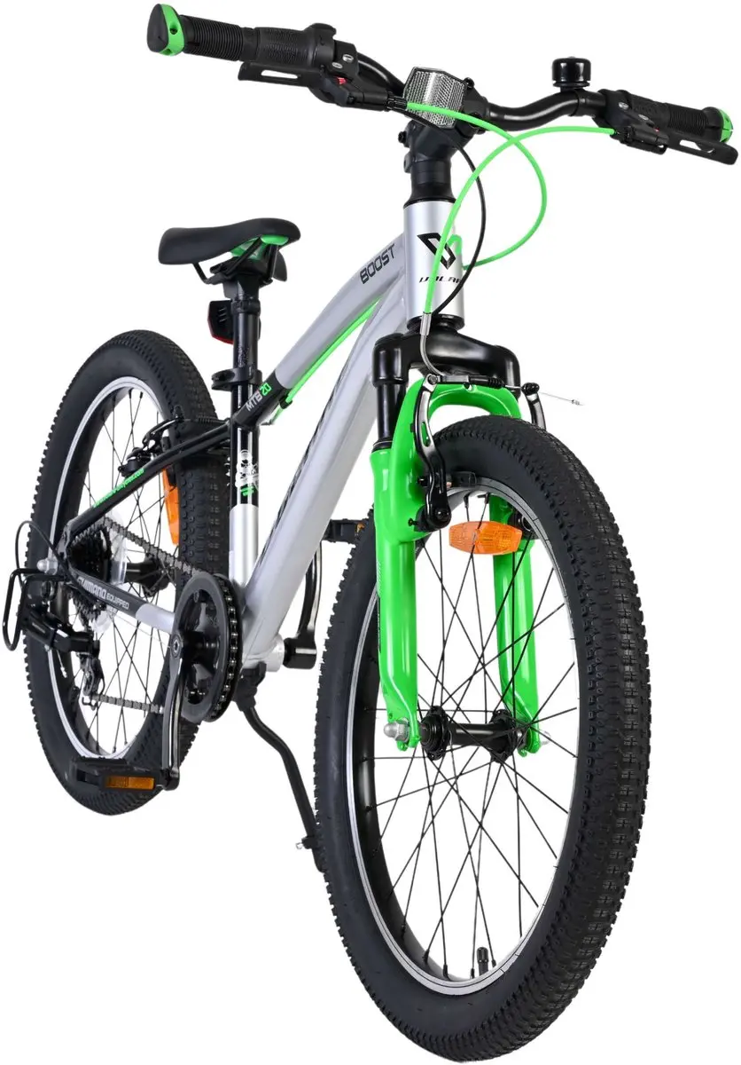 Volare Boost Kinderfiets 20 inch - 7 Versnellingen - Zilver/Groen