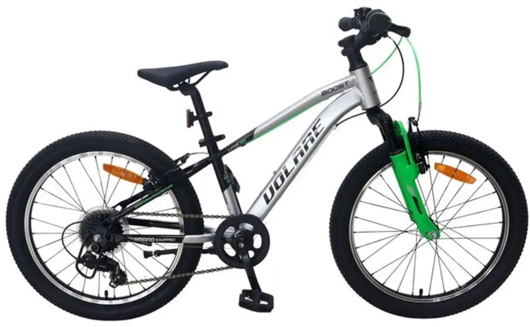 Volare Boost Kinderfiets 20 inch - 7 Versnellingen - Zilver/Groen