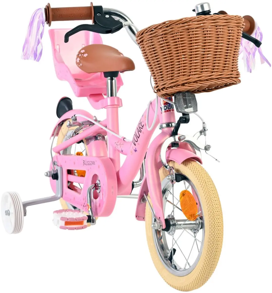 Volare Blossom Kinderfiets 12 inch - Roze - 1 Versnelling