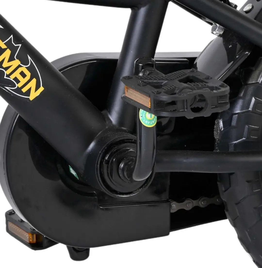Volare Batman Kinderfiets 12 inch - 1 Versnelling - Zwart