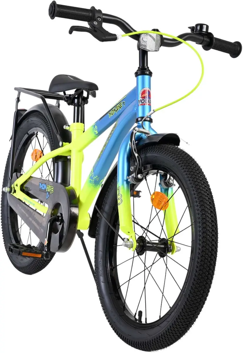 Volare Thombike Kinderfiets 18 inch - 1 Versnelling - Blauw/Geel