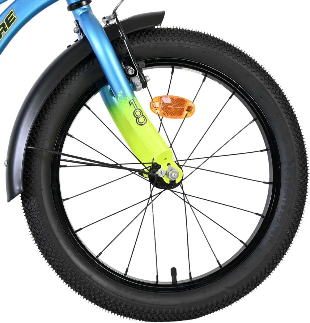 Volare Thombike Kinderfiets 18 inch - 1 Versnelling - Blauw/Geel - afbeelding 6 van 6
