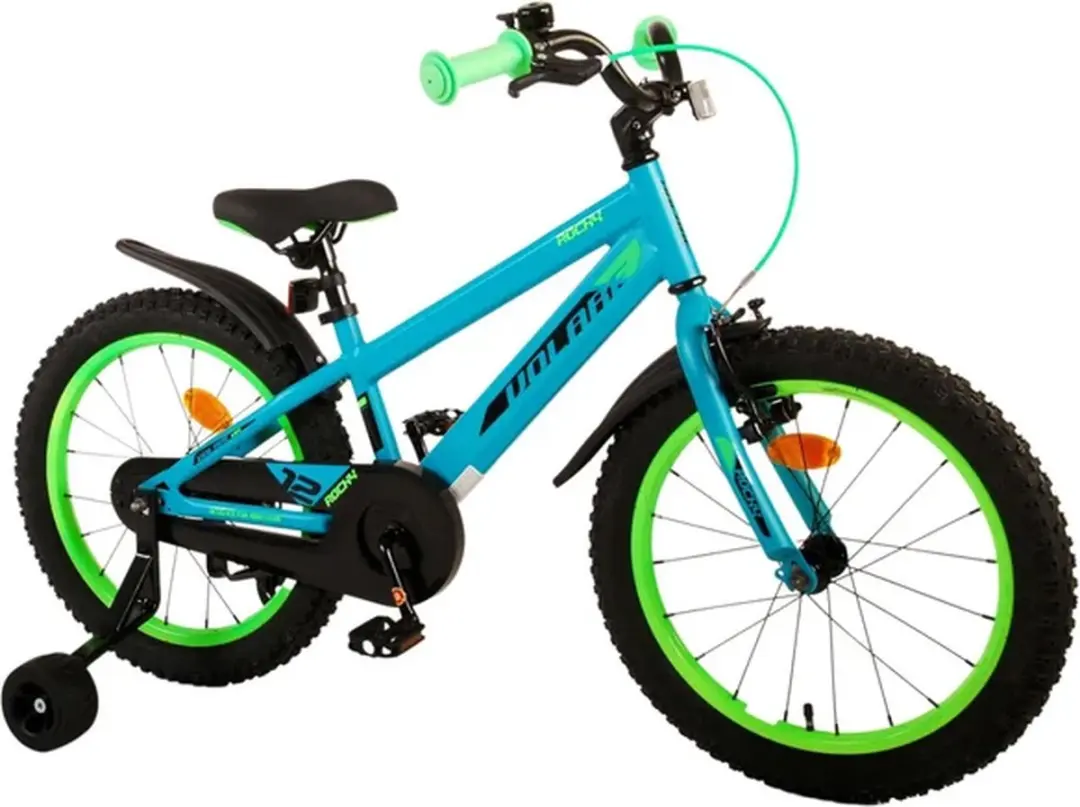 Volare Rocky Kinderfiets 18" - 1 Versnelling - Groen
