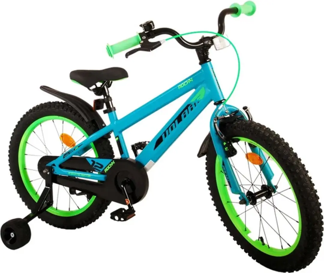 Volare Rocky Kinderfiets 18" - 1 Versnelling - Groen