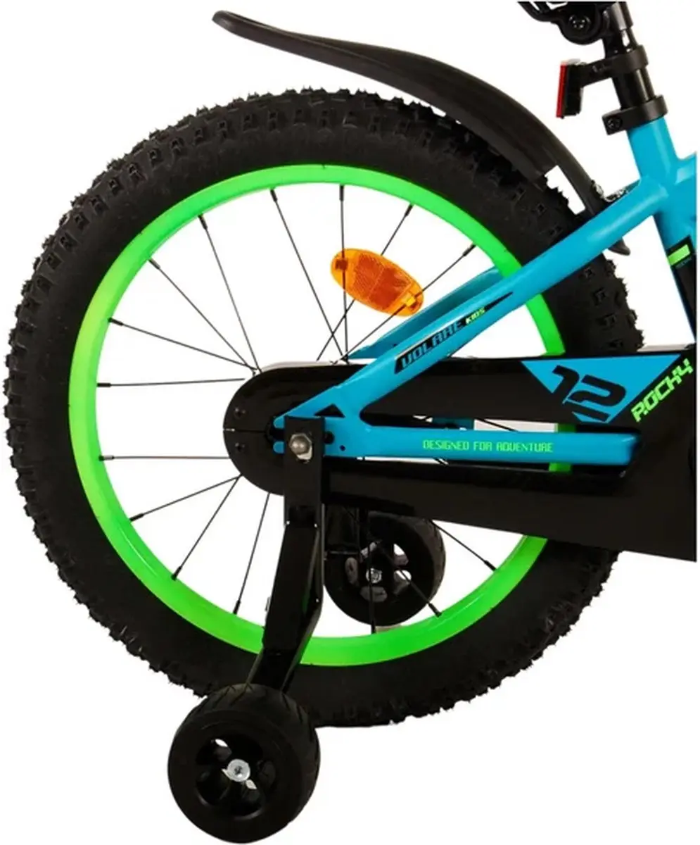 Volare Rocky Kinderfiets 18" - 1 Versnelling - Groen