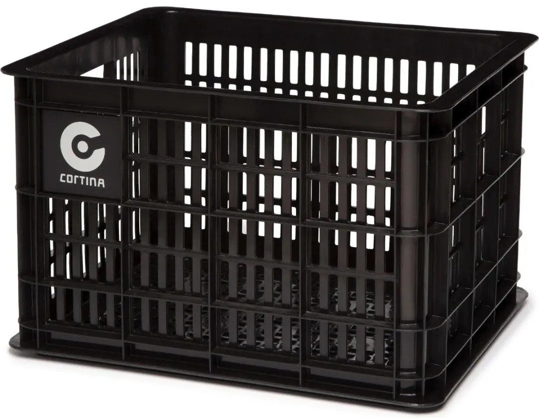 Cortina Krat Dubai Fietskrat 33L - 45x35x25cm Zwart