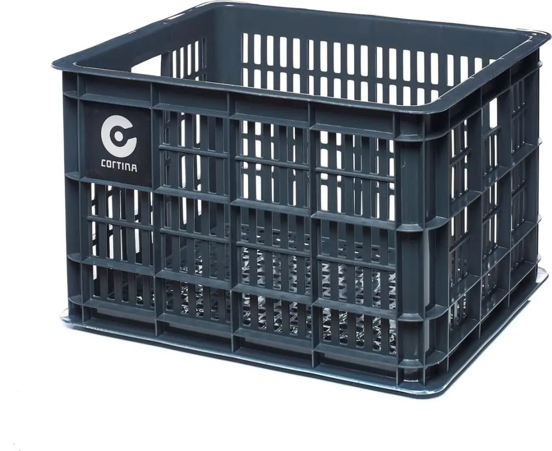 Cortina Krat Dubai Fietskrat 33L - 45x35x25cm Zwart