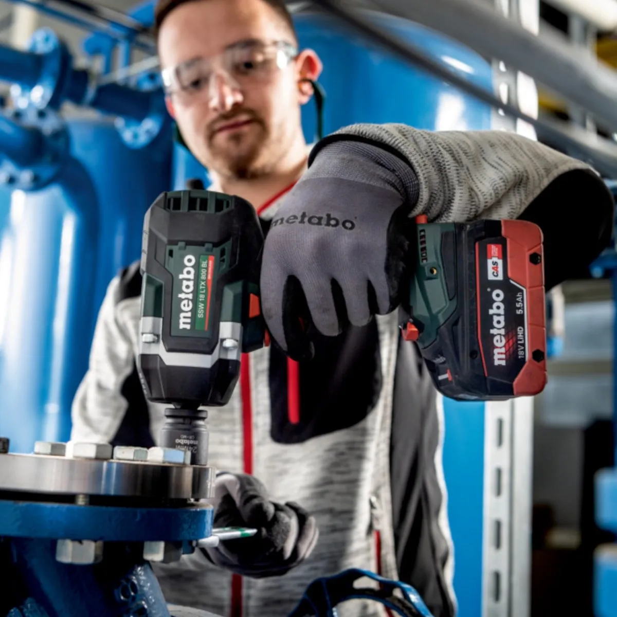 Metabo SSW 18 LTX 800 BL accu-slagmoersleutel 18 V 800 Nm 1/2" borstelloos + 2x accu 4,0 Ah + oplader