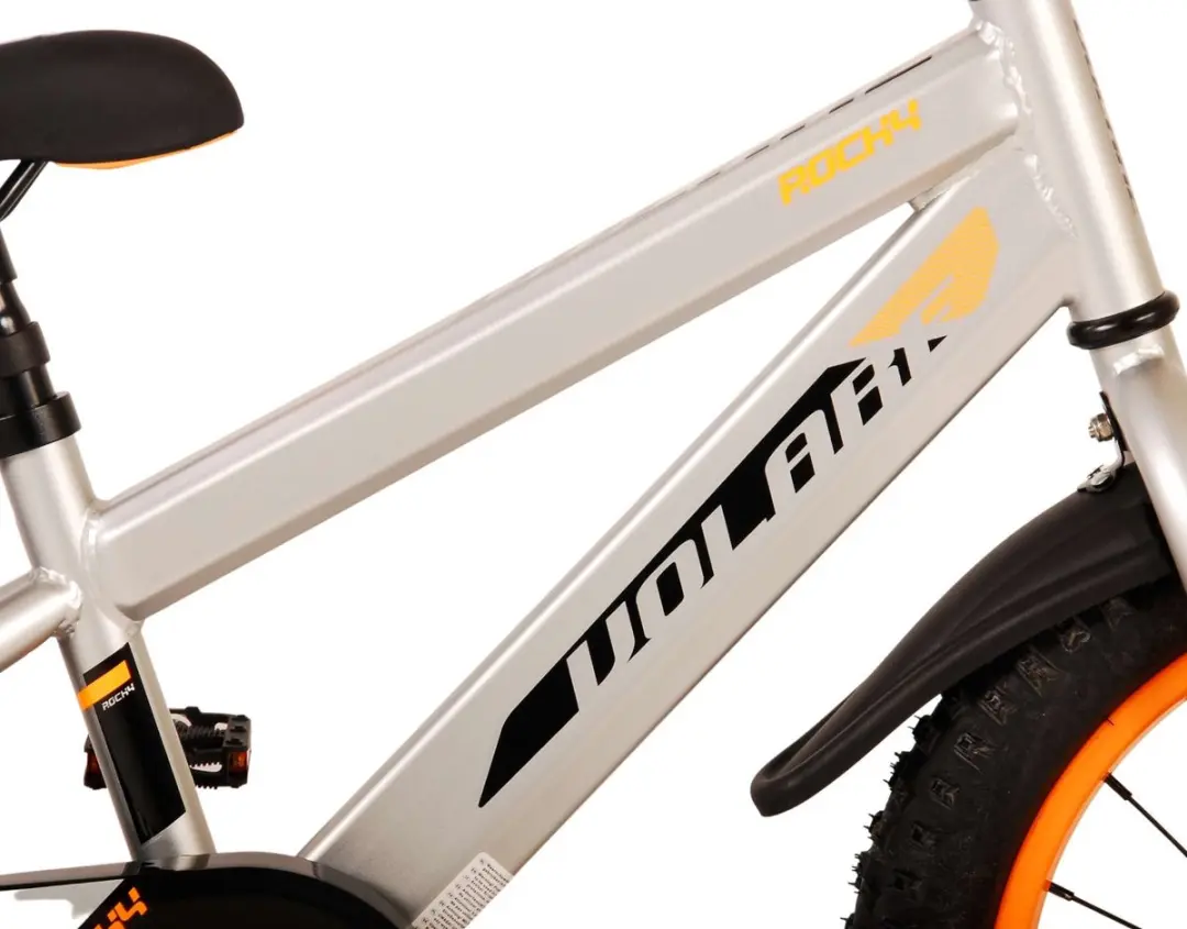 Volare Rocky Kinderfiets 16 inch - 1 Versnelling - Grijs