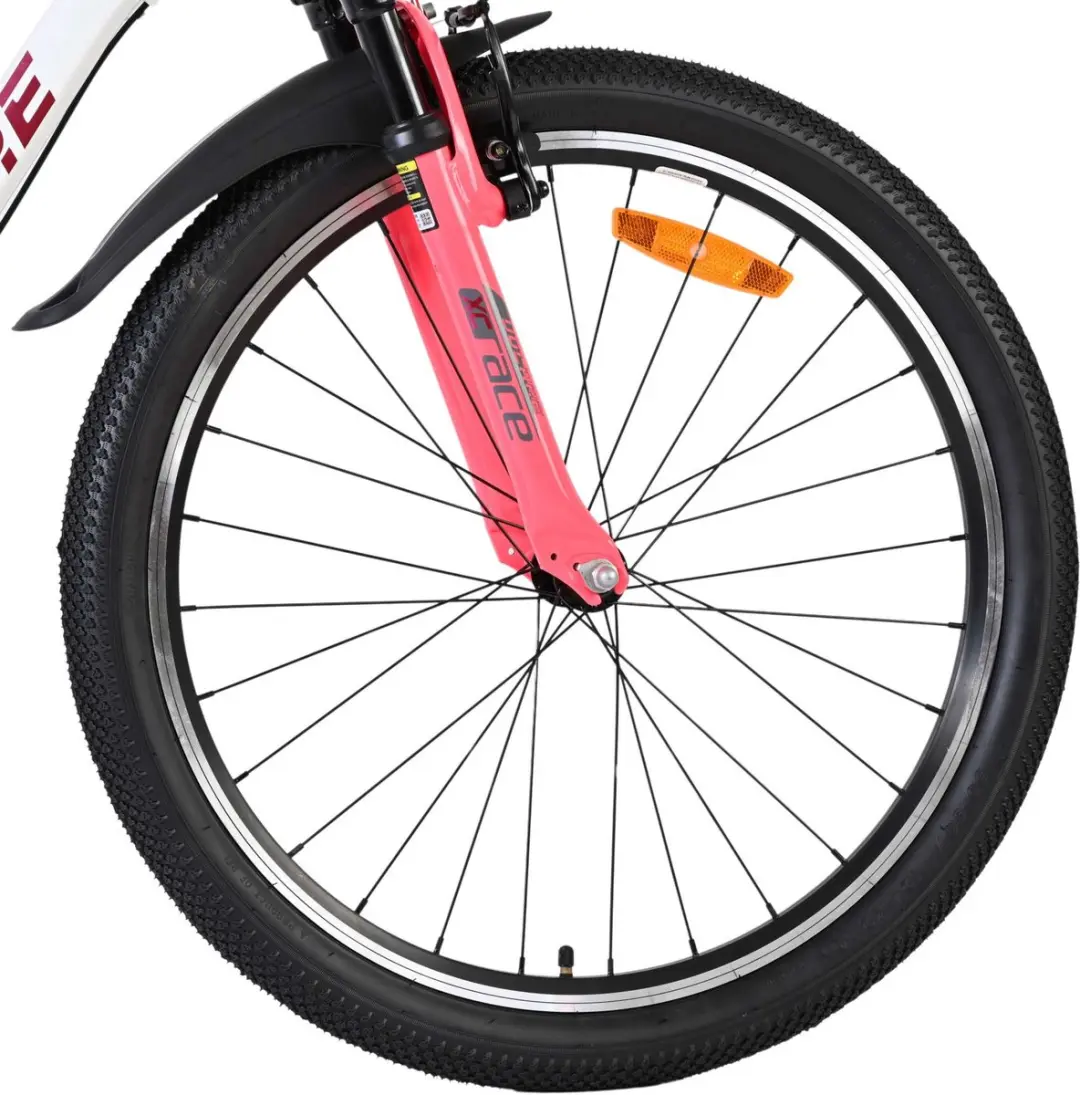 Volare XC Race Kinderfiets 24" Nexus 3 - Wit/Roze - afbeelding 6 van 6