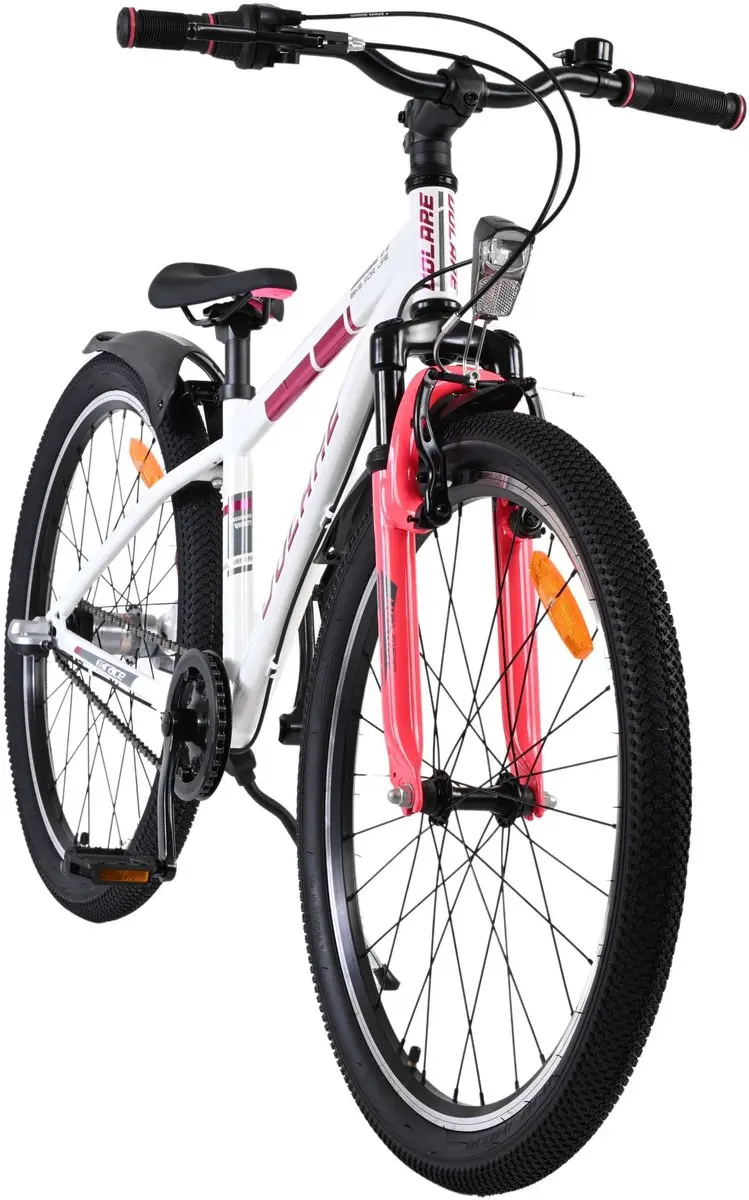 Volare XC Race Kinderfiets 24" Nexus 3 - Wit/Roze
