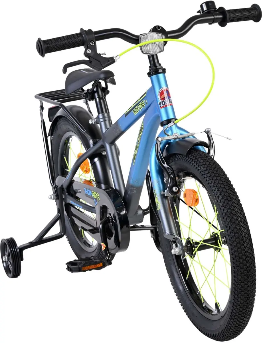 Volare Thombike Kinderfiets 16 inch - 1 Versnelling - Blauw/Grijs