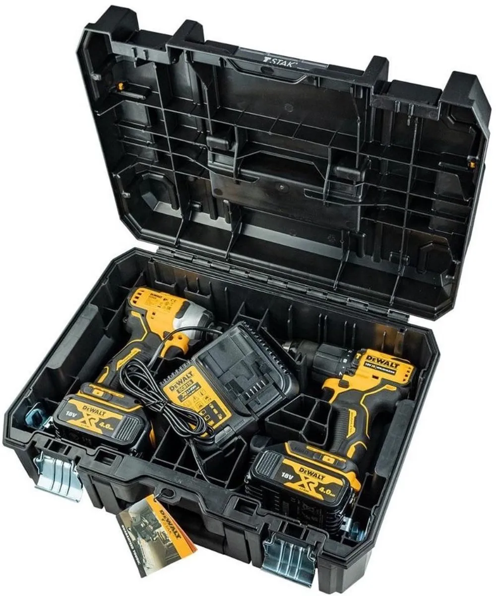 DeWALT DCK2062M2T Accu combiset 2-delig (DCD709 + DCF809) 18V XR 4.0Ah in TSTAK